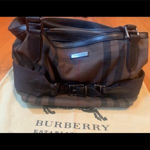 Classic Burberry Dark Brown Check Purse